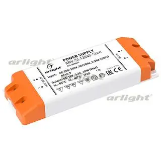

020431 power supply arv-sl12040-slim (12V, 3.3a, 40W, PFC) Arlight box 1-piece