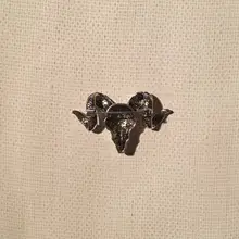Brooches-Pins Suits Jean Shirts Lapel-Pin Wings Elk Crystal Retro-Broche Vintage 1-Pair