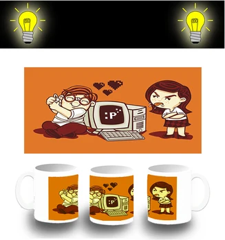 

CUP PHOTOLUMINESCENT LOVE PC glitter mug