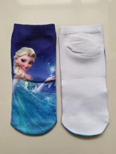 Disney calcetas cortas con diseños de dibujos animados para niños random1 par Aisha Anna Mickey Minnie Woody nieve barco blanco calcetines para niños niñas de 2 a 8 años