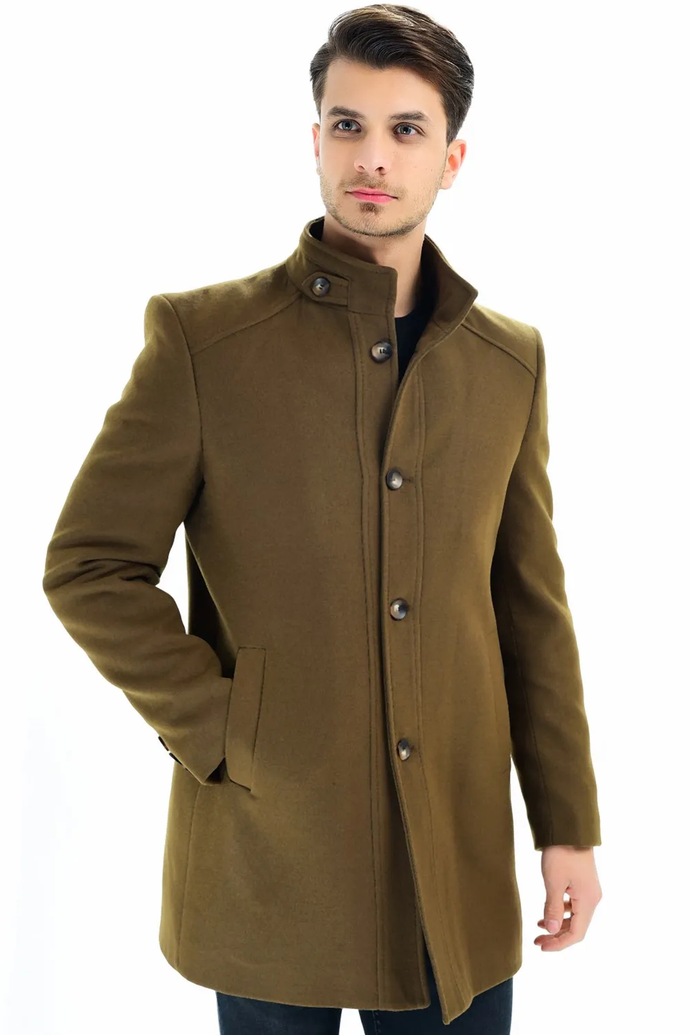 PLT8370 DEWBERRY пальто-CAMEL | Мужская одежда