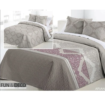 

REVERSIBLE mauve ARIAN FunDeco quilt