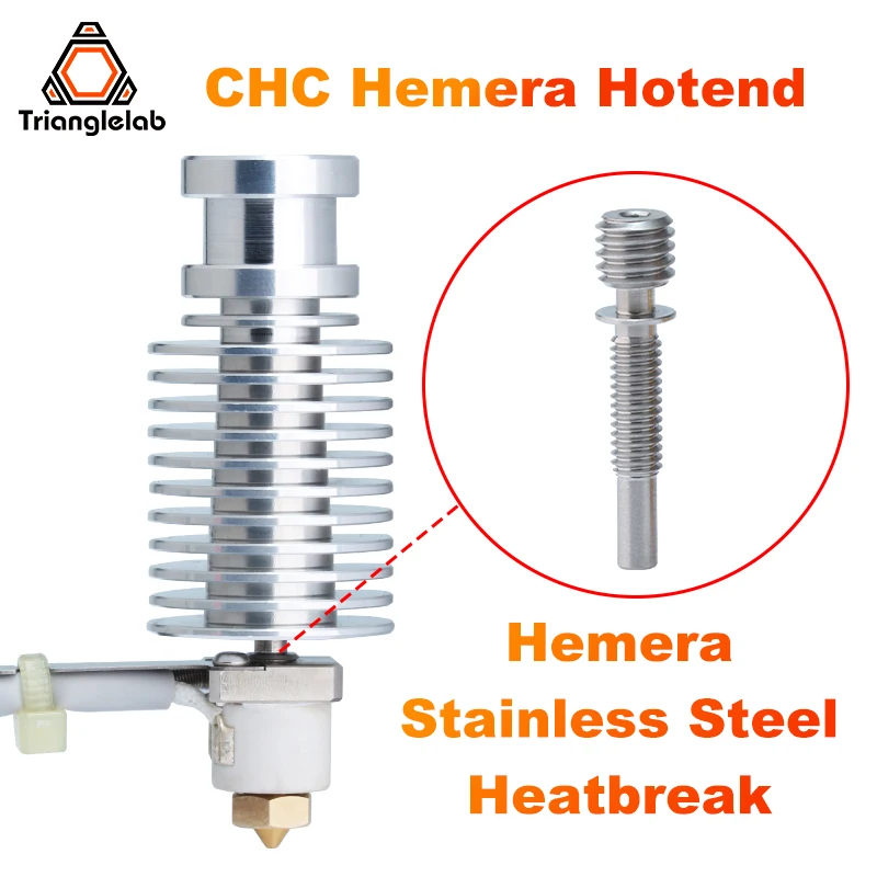 CTrianglelab CHC Hemera Hotend  ceramic heating core quick heating for DDE KIT ender 3 V6 hotend CR10 v3 mk3s 3d printer upgrade
