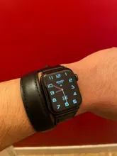 Correa de cuero genuino para Apple Watch, correa de cuero genuino para Apple Watch 6 Band 5 4 3 2 1, 44mm 40mm 42mm 38mm