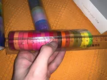 Conjunto de cintas Washi básicas, listones de colores sólidos arcoiris, autoadhesivos, para decoración y recortes, articulo de papelería para diario, 60 unidades por paquete