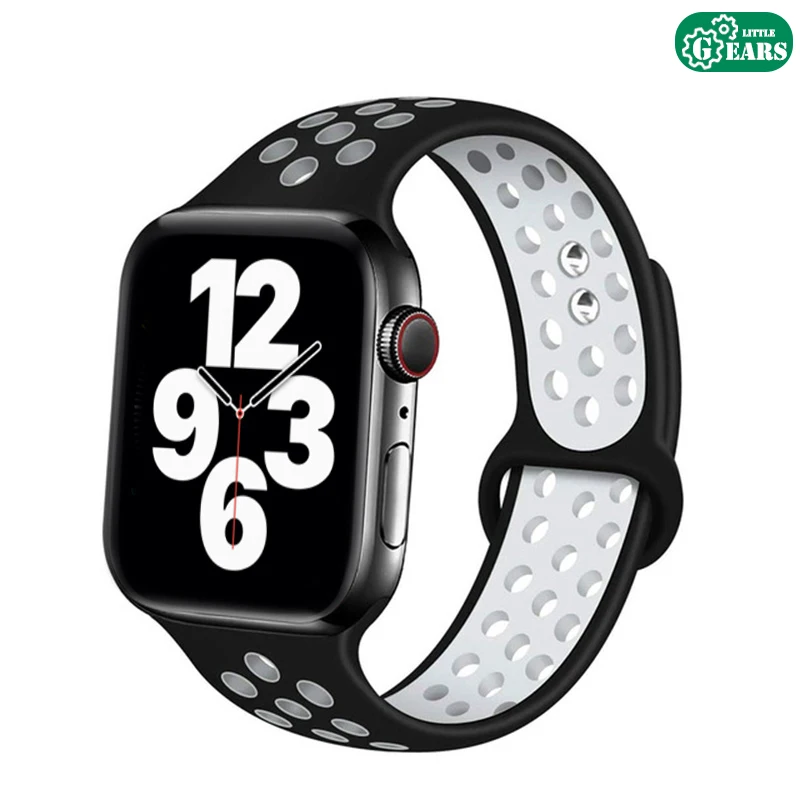 APPLE WATCH CORREA DOBLE COLOR NEGRO BLANCO
