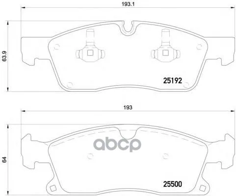 Колодки Тормозные Дисковые Mb: Gl-Class 12-, M-Class 11- Brembo арт. P50109