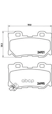 Колодки Тормозные Infiniti Fx35/37/50 08-/Gs35/37/25 06- Задние Brembo P56095 Brembo арт. P56095