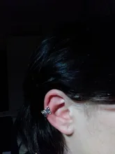 Clips de oreja de mariposa calados de Metal Vintage para mujer y niña, joyería Brincos sin Piercing, oreja de cartílago falsa