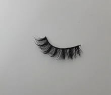 YOKPN-pestañas postizas cortas entrecruzadas 3D, pelo de visón negro suave Natural, útiles de maquillaje, 5 pares