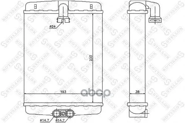 10-35120-Sx_радиатор Печки! Mb W210/S210 All 95 Stellox 1035120sx Stellox арт. 1035120SX