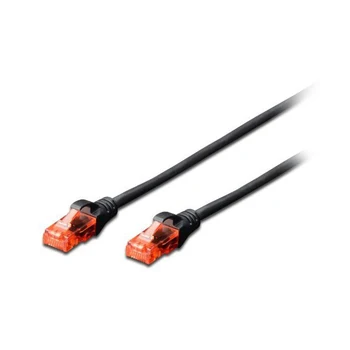 

UTP Category 6 Rigid Network Cable Ewent EW6U-010BL RJ45 Black