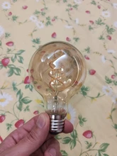 Light-Bulb Edison-Lamp Filament Spiral G95 G125 T225 Retro Led Yellow Vintage ST64 220V