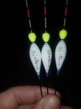 Flotador de pesca compuesto de plástico Nano, Bobbers, bola rodante, gran visibilidad, accesorios aparejos, 3 unids/lote