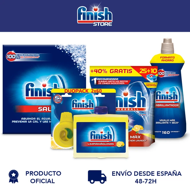 Finish nettoyant lave-vaissele 250ml citron (1+1 gratuit)