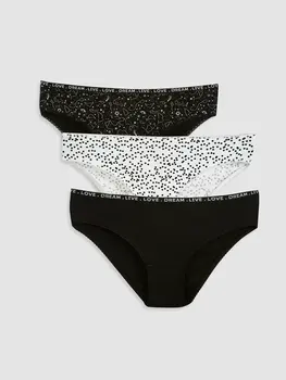 

Printed Classic Panties 3'Lü