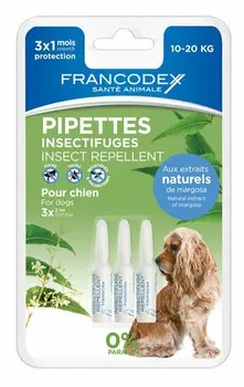 

FRANCODEX pipettes repels dog