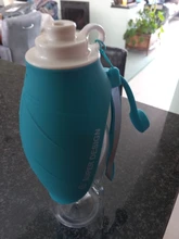 Botella de agua portátil para mascotas, tazón de viaje de 580ml con diseño de hojas de silicona suave para cachorros y gatos, dispensador de agua para mascotas al aire libre