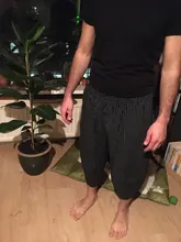 Pantalones de Harem de algodón de los hombres de verano de 2021 japonés Vintage a rayas de los hombres mujeres Hip Hop de talla grande ancho pierna pantalones Pantalon