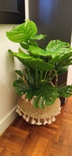 Fake-Plants Monstera-Leaves Bedroom-Decoration Living-Room Artificial Green Home Garden