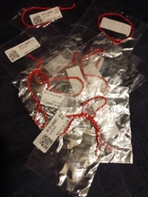 Pulsera de hilo rojo Unisex, para parejas, amigos, la suerte, regalos, joyería hecha a mano, 10 Uds.