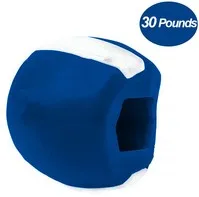 Masseter Ball Jawline Muscle Exerciser Chew Ball Food Grade Silicone Facial  Mandible Trainer Face Fitness Balls 20-50 Pounds 30 pounds blue