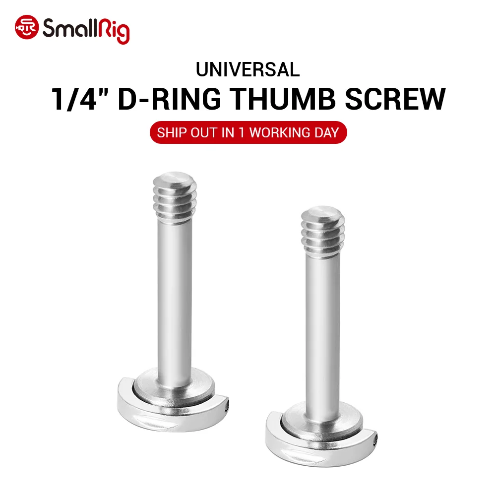 

SmallRig Camera Screw Aluminum Alloy (1/4" Screw with D-Ring---1795)