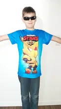 Camiseta de Brawlers Spike and Star para niños, León, juego de tiro, camiseta 3d, camiseta Harajuku de manga corta, abrigo, ropa para niños