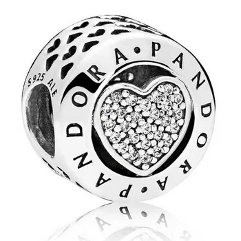 

PANDORA CHARM heart (REF. 796218CZ), ORIGINAL in sterling silver