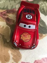 Disney Pixar-Coche de juguete de Cars 3 para niños, vehículo de aleación fundido a presión, Rayo McQueen, Jackson Storm Ramirez 1:55, n. ° 95