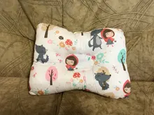 Enfermería almohada para bebé recién nacido dormir apoyo cóncavo de dibujos animados almohada impreso forma cojín previene la cabeza plana