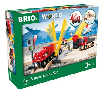 

BRIO Set circuit rail and road with Crane