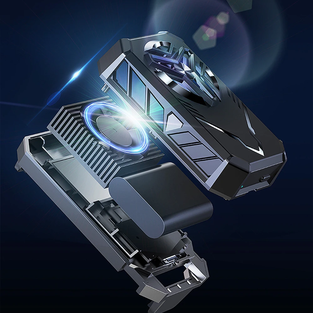 Ventilateur Magnétique Pour Téléphone Et Tablette - 30W, Vitesse Ajustable, Refroidissement Actif Pour Gaming Et Streaming