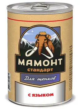 

Mammoth standard with tongue for puppies 0,34 kg * 12 PCs