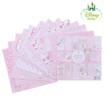 

1133698 paper set D/scrap 'lapochka doch' Minnie Mouse, Disney Baby, 12 sheets 14.5x14.5 cm, 160g/m2