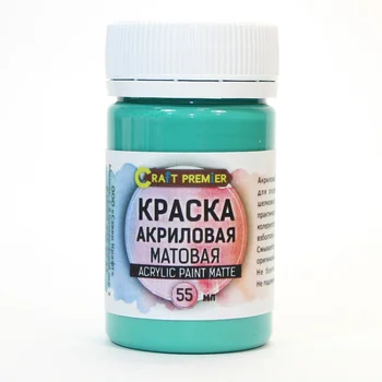 

Paint acrylic 55 ml. Matte craft Premier, color: Turquoise (matte)