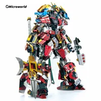 Microworld 3D Metal Puzzle Romance Of The Three Kingdoms Lu Bu Model DIY Jigsaw Desktop Decoration Toys Christams Gift For Teen 1