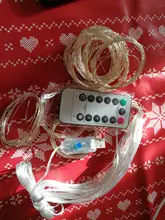 3MX3M LED Curtain Garland on The Window USB String Lights Fairy Festoon Remote Control