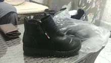Plush-Shoes Ankle-Boots Black Waterproof Winter Women for Comfort Furry Concise Autumn