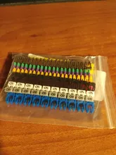 100/150pcs/lot Cable Markers Colourful C-Type Marker Number Tag Label For 2-3mm Wire