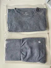 Conjunto de ropa de yoga sin costuras para mujer, prendas para entrenamiento deportivo, gimnasio, leggings de cintura alta, top corto de manga larga, 2, 3 o 5 piezas