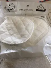 12 Uds reutilizable blanco almohadillas de lactancia para pecho lavable suave y absorbente bebé la lactancia materna impermeable pecho almohadillas 3 capas de algodón puro