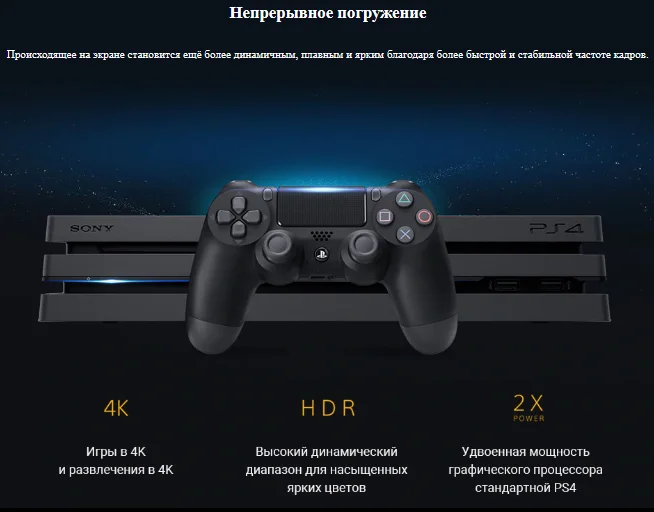 PlayStation 4 PRO(1TB) Black(CUH-7208B)+ Ваучер "Fortnite"