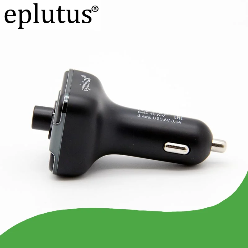 FM-модулятор Eplutus FB-04 с Bluetooth и LED дисплеем и пультом ДУ для samsung iphone xiaomi huawei универсальный трансмиттер и зарядное устройство