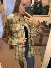 Oversized Shirts Clothing Tops Button Female Blouse Long-Sleeve Toppies Vintage Plus-Size