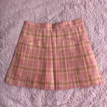 Falda estilo pijo plisada a cuadros para mujer, minifalda de verano, Escuela Japonesa, Kawaii