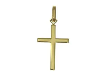 

Cross square tube pequena yellow gold first law