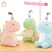 

POLARIE Baby Plush Animals Stuffed Dinosaur Toy Kids Adorable Plush Toy Children Soft Adorable Animal Doll (Pink, Blue, Green)