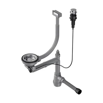 

Siphon with automatic valve for kitchen sink omoikiri wk-1-in-a