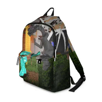 

Backpack 3D Steve fights Эндердраконом